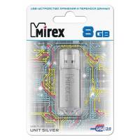 Флеш накопитель USB 2.0 8Gb Mirex Unit (silver)