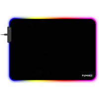 Коврик для мыши FUMIKO (FMP05-01, тканевый на резиновой основе, игровой, RGB подсветка, 350x250x3mm)