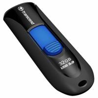 Флеш накопитель USB 3.1 32Gb Transcend JetFlash 790K (TS32GJF790K, 100MB/s, black-blue)