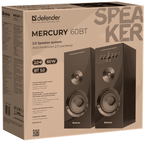 Колонки Defender Mercury 60BT (60W, Bluetooth, black)