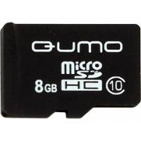Карта памяти SDmicro Card 8Gb QUMO (QM8GMICSDHC10NA, Class 10, 80MB/s, без адаптера)
