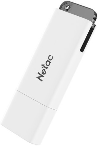 Флеш накопитель USB 2.0 16Gb Netac U185 (NT03U185N-016G-20WH, white-black)