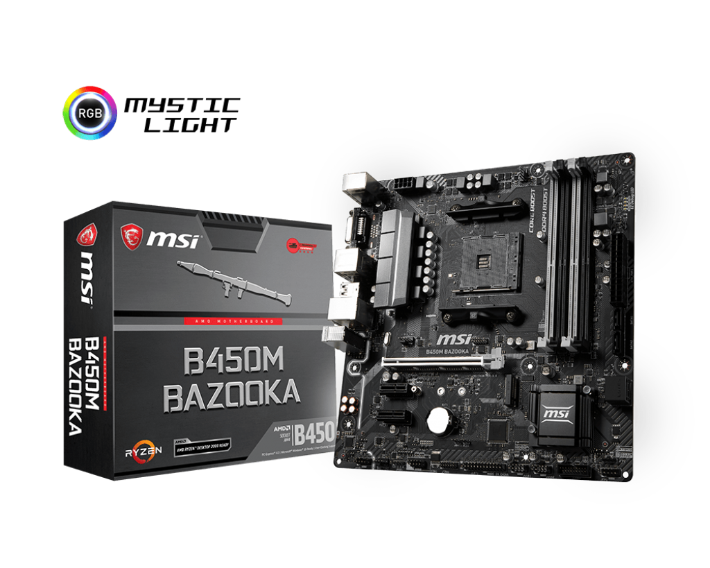 Материнская плата MSI B450M BAZOOKA (AM4, mATX) RTL