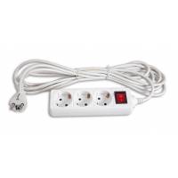 Сетевой фильтр Buro (BU-PS3.5/W, 3 розетки, 5 метров, white) OEM