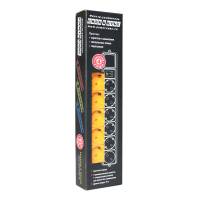 Сетевой фильтр КУБ (Powerсube SPG-B-10-YELLOW, 6 розеток, 3 метра, желтый) RTL