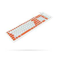 Клавиатура QUMO FlexiType QRK-311 (USB, силиконовая, полноразмерная, белая)