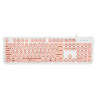 Клавиатура Oklick 400MR (USB, white-pink)