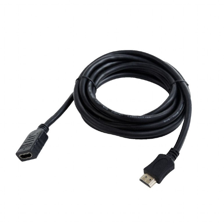 Кабель HDMI (m) - HDMI (f) удлинительный 3.0m (CC-HDMI4X-10, ver.2.0, с позолоченными контактами, экранированный, black) Cablexpert