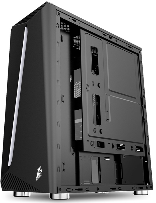 Корпус 1STPLAYER RAINBOW R3 (без БП, ATX, R3-3R1, USB3.0, black)