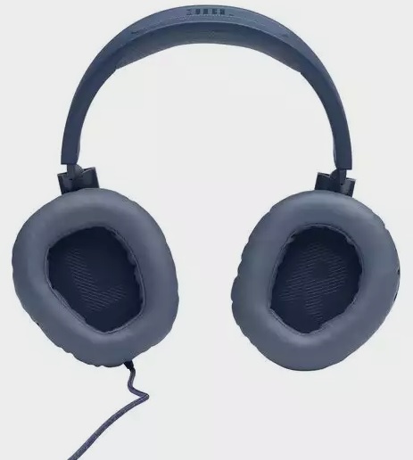 Наушники JBL QUANTUM 100 (полноразмерные закрытые, с микрофоном, регулятор, 1.2m, игровые, blue)