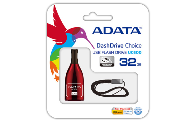 Флеш накопитель USB 2.0 32Gb A-Data UC500, Красный