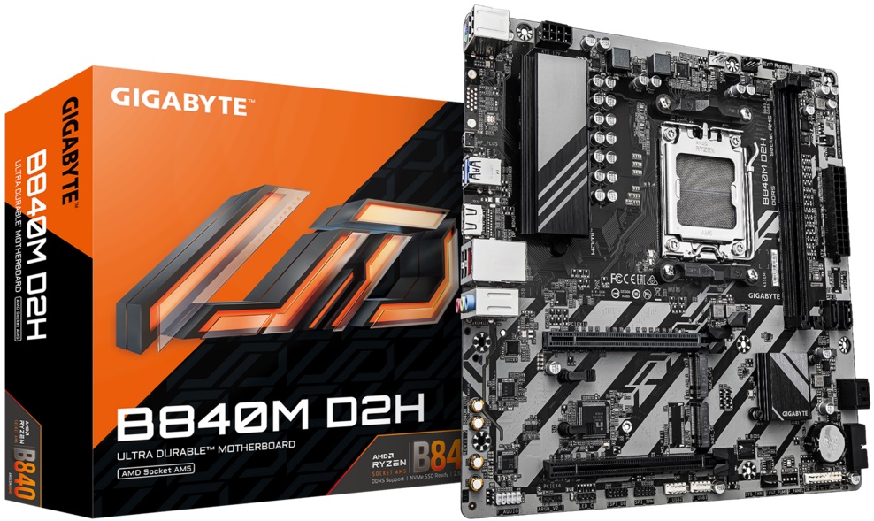Материнская плата Gigabyte B840M D2H (AM5, mATX) RTL