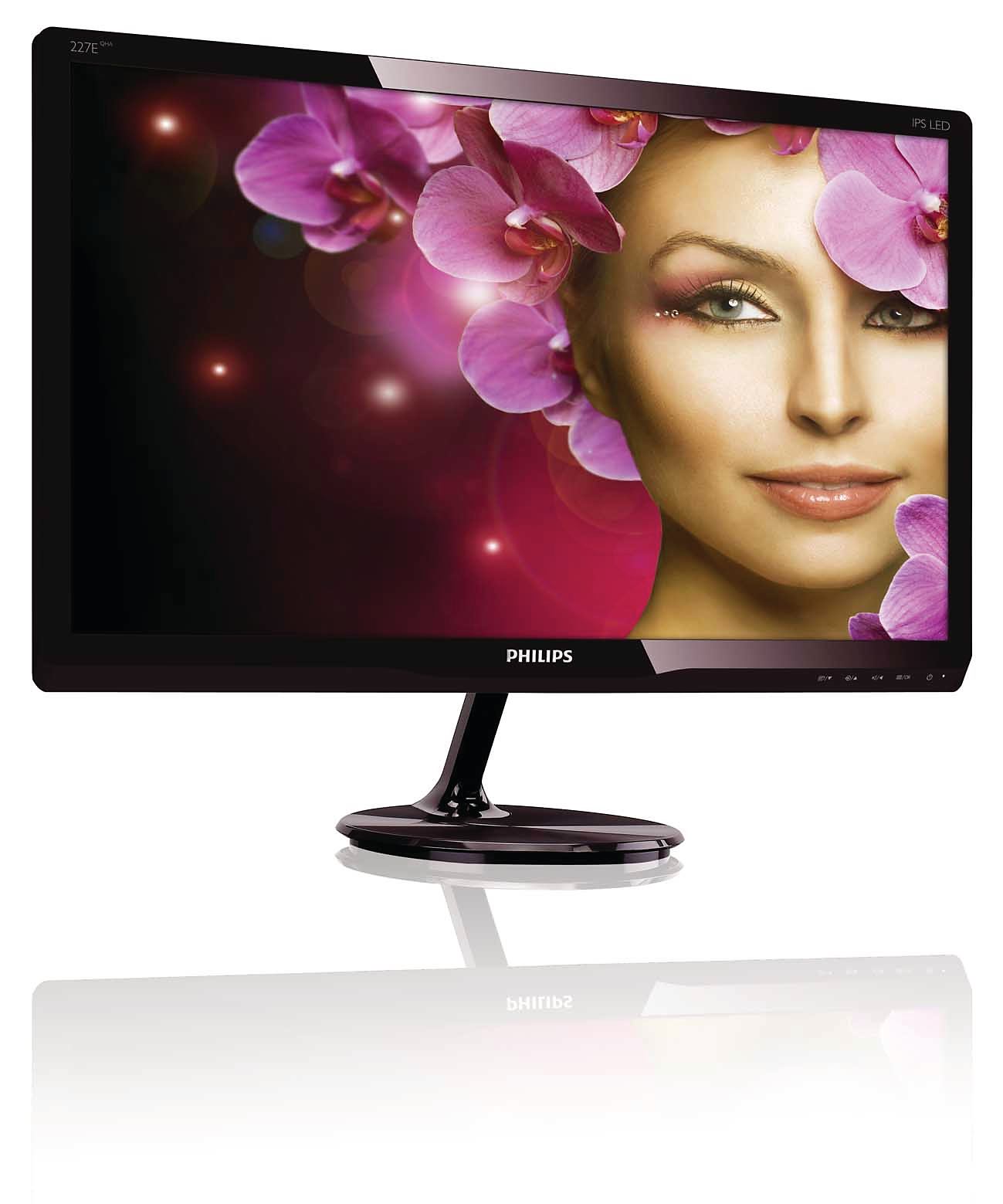 Монитор Philips 21.5" 227E4QHAD/00 black-cherry