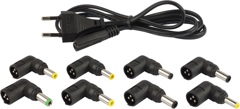 Зарядное устройство для ноутбука Ippon S90U (вход 100-240V, выход 15-19.5V (автоопределение), USB 2A, 90W, black)