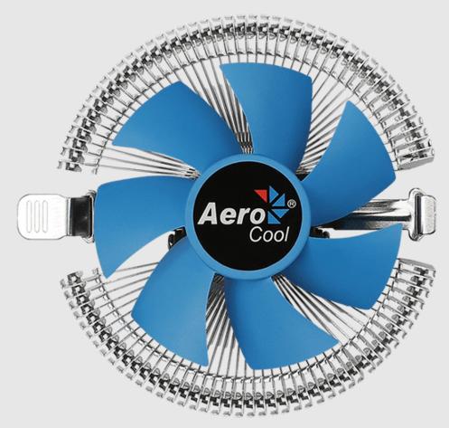 Вентилятор AeroCool Verkho A-3P (AM2/AM3/AM4/AM5/FM1/FM2, 90mm, Al, 2300rpm, 29dBa,  3pin, 100W) RTL