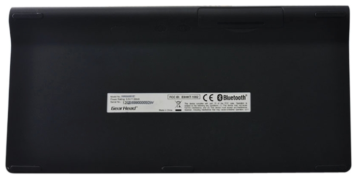 Клавиатура беспроводная Gear Head KB7500AND-R (Bluetooth 3.0, Android 2.2 и выше, 2*ААА, black)
