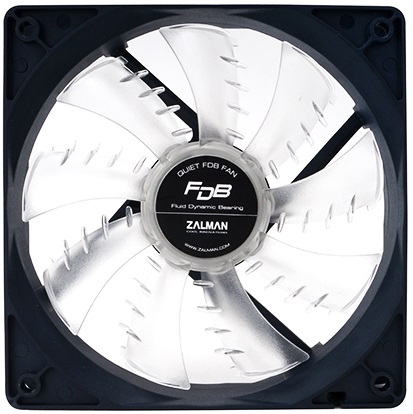 Вентилятор ZALMAN ZM-F3 FDB (SF) (120x120x25mm, FDB, Shark Fin Blade, 1200rpm, 23dBa, 3pin, blue-transparent) RTL