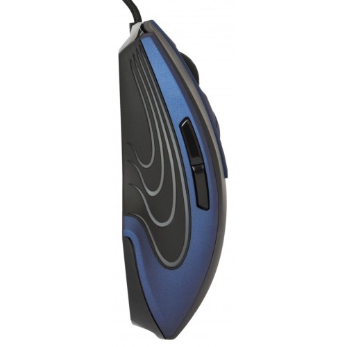 Мышь Defender Warhead GMX-1800 (black-blue, 6000 dpi, лазерная, USB)