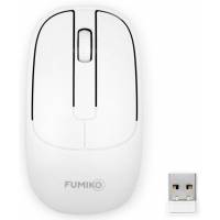 Мышь беспроводная FUMIKO COSY FMA-13-W (optical, 1000dpi, 2xAAA (нет в комплекте), white)