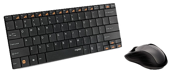 Клавиатура+мышь беспроводные Rapoo 9020 (ультратонкая, black)