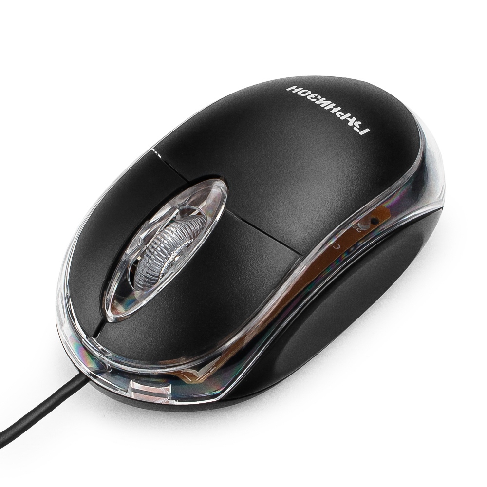 Мышь Гарнизон GM-100 (USB, optical, 1000dpi, 1.15m, black)