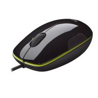Мышь Logitech M150 (USB, laser, 1000dpi, black-orange)