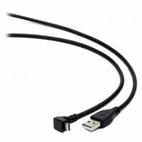 Кабель USB 2.0 Am - micro USB 1.8m (CCP-mUSB2-AMBM90-6, угловой разъём, экранированный, пакет, black) Cablexpert