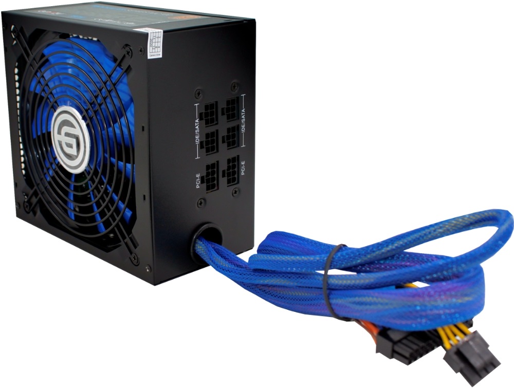 Блок питания GINZZU 700W (MC700, 80+ Bronze, 140mm, 20+4+4+4pin, 4*PCI-E 6+2pin, 6*SATA, 4*HDD, Modular) RTL