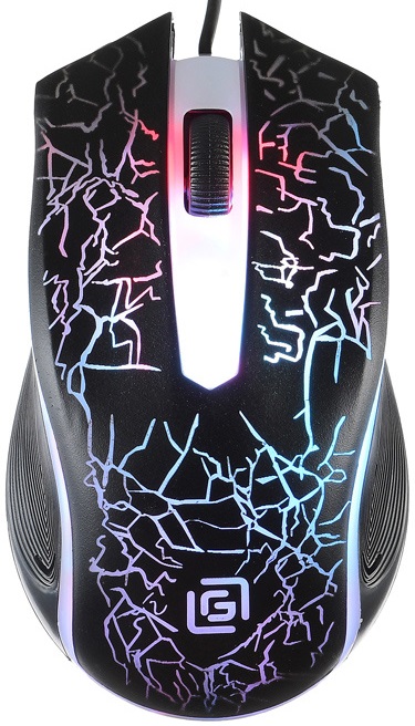 Мышь Oklick SHADOW 395M (USB, optical, 1500dpi, игровая, подсветка, 1.35m, black)