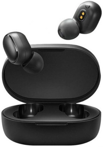 Гарнитура Xiaomi Redmi AirDots S (затычки, беспроводные, Bluetooth 5.0, с микрофоном, до 10m, до 2 часов работы от батареи, black)