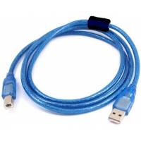 Кабель USB 2.0 Am - Bm 3.0m (экранированный, ферритовый фильтр, blue)