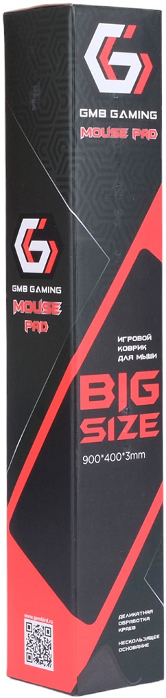 Коврик для мыши Gembird (MP-90-40-BLACK, тканевый на резиновой основе, 900x400x3mm)