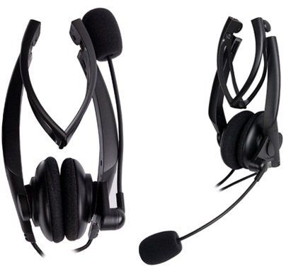Наушники A4Tech HS-10 (накладные открытые, c микрофоном, регулятор, 2m, black)
