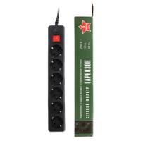Сетевой фильтр Гарнизон (EHB-15, 6 розеток, 5 метров, 10A, black) RTL