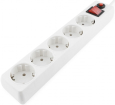 Сетевой фильтр Гарнизон (ECL-5-W-1.4, 5 розеток, 1.4 метра, 10A, white) OEM