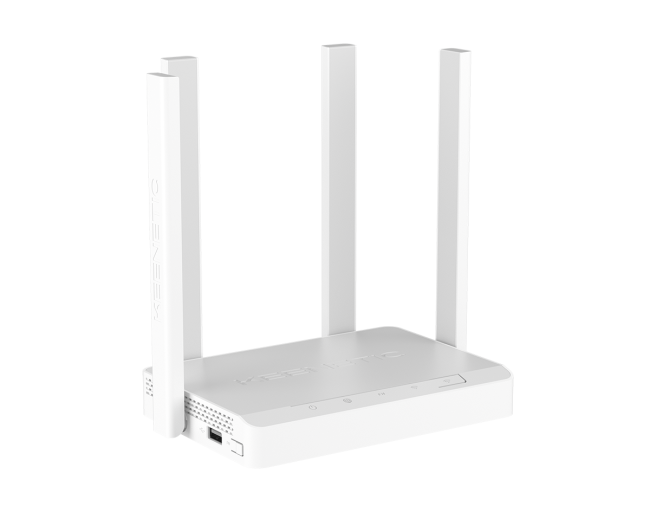 Роутер Keenetic Viva (KN-1913) (1167Mbps, 2.4/5GHz, 3 ports, 1000Mbps, 4 внешние несъёмные антенны, USB, USB Printer/FTP Server/3G/4G/LTE, white-grey)