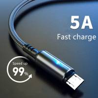 Кабель USB 2.0 Am - micro USB 1.2m (5A, быстрая зарядка, нейлоновая оплётка, black)