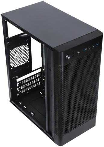 Корпус ACCORD Q03B (без БП, mATX, USB3.0, no Fan, black)