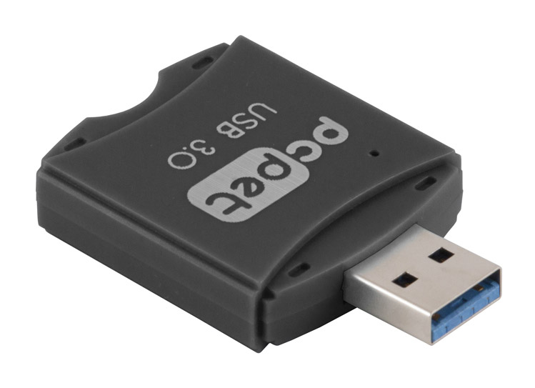 Карт-ридер PC Pet 4-in-1 (BW-P3019A, SDXC, microSD, black, USB3.0)