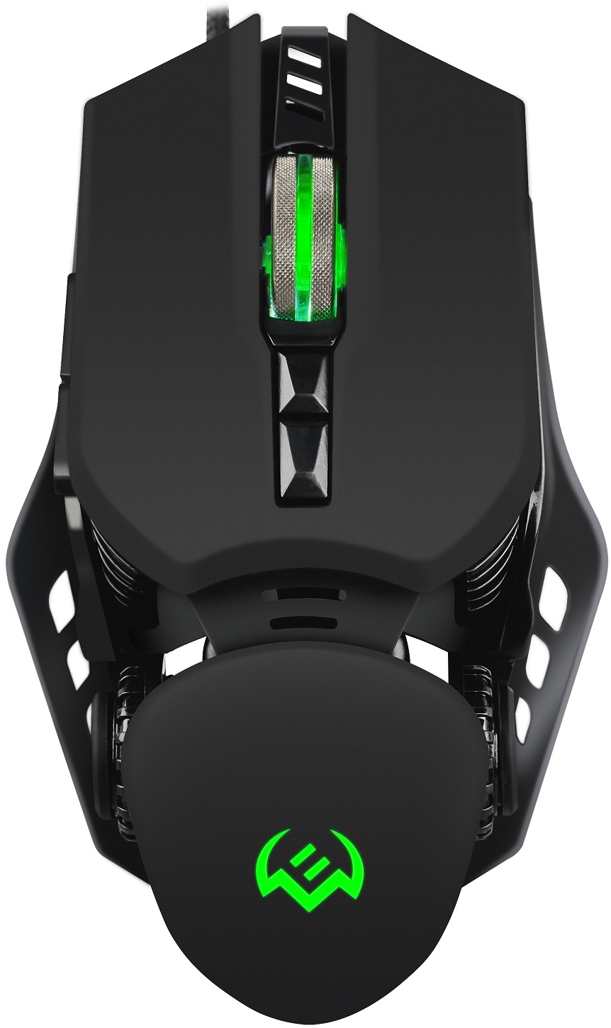 Мышь Sven RX-G815 (USB, optical, 8000dpi, игровая, настраиваемая RGB подсветка, программируемая, soft-touch, 1.8m, black)