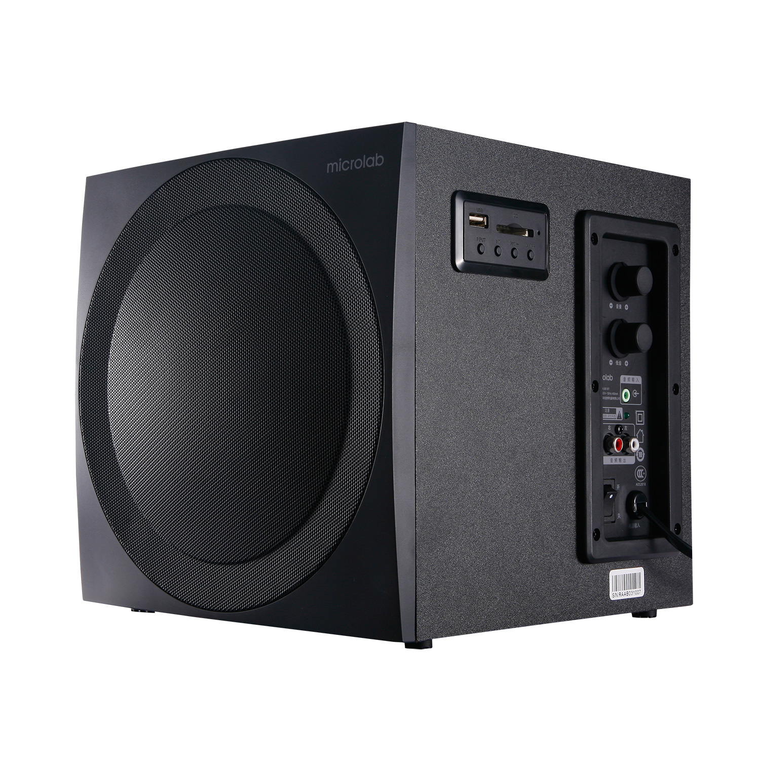 Колонки Microlab M-300BT (38W, Bluetooth, FM, USB, SD, MP3, black)