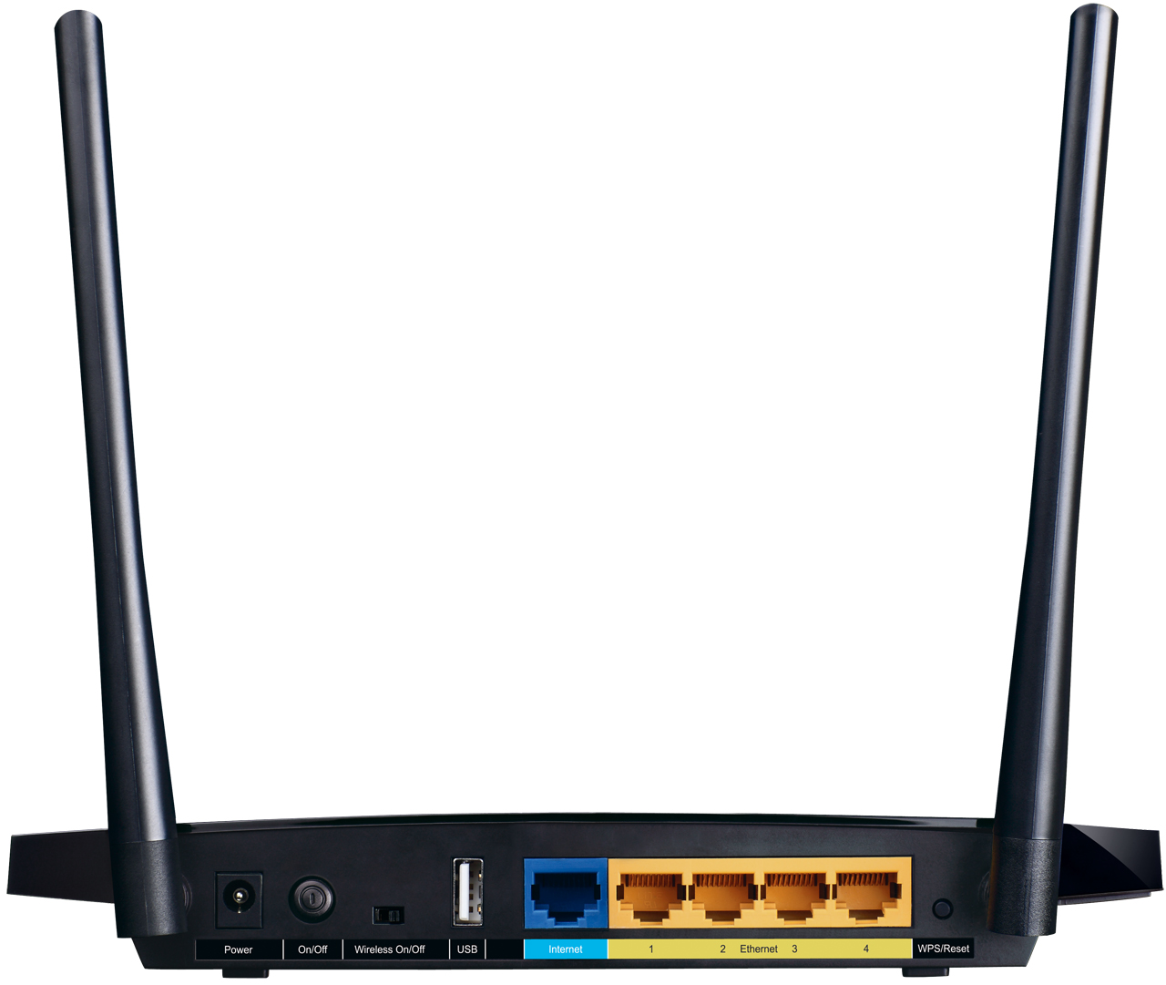Роутер TP-LINK TL-WDR3500 (300Mbps, 2.4/5GHz, 4 ports, 100Mbps, 2 внешние съёмные антенны 3dBi, USB, USB Printer/FTP Server, black)