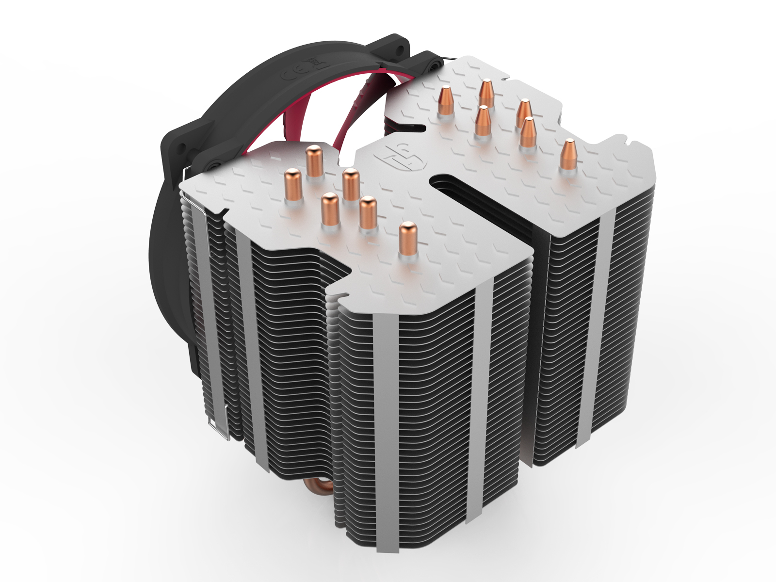 Вентилятор DEEPCOOL REDHAT (1150/1151/1155/1156/1200/1366/2011/775/AM2/AM3/AM4/FM1/FM2, 140mm, 300-1400rpm, 13-31dBa, 6 тепловых трубок, полированное основание, 4pin, 250W) RTL