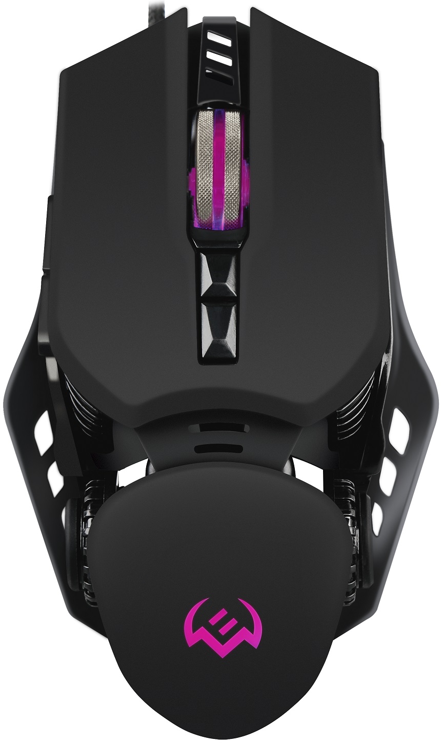 Мышь Sven RX-G815 (USB, optical, 8000dpi, игровая, настраиваемая RGB подсветка, программируемая, soft-touch, 1.8m, black)