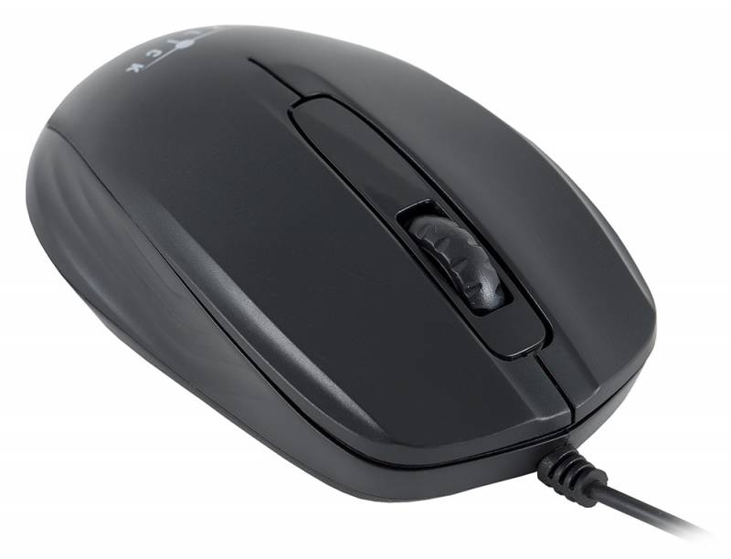Мышь Oklick 195M (USB, optical, 800dpi, 1.1m, black)