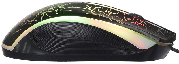 Мышь Oklick SHADOW 395M (USB, optical, 1500dpi, игровая, подсветка, 1.35m, black)