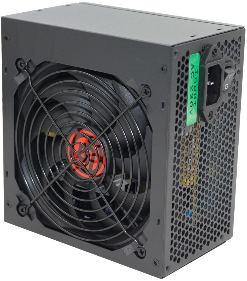 Блок питания GINZZU 600W (CB600, 120mm, 20+4+4+4pin, 2xPCI-E 6+2pin, 4*SATA, 3*HDD) RTL
