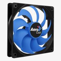 Вентилятор AeroCool Motion 12 (120x120x25mm, Hydro, 1200rpm, 22dBa, 4pin, black-blue) RTL