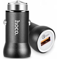 Зарядное устройство от прикуривателя hoco Z4 (12/24V - USB, 2.1А, быстрая зарядка, QC2.0, black)