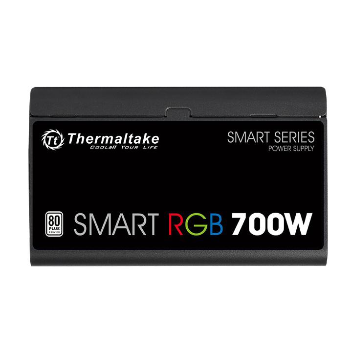 Блок питания Thermaltake 700W (Smart RGB 700W, 80+, 120mm, 20+4+4+4pin, 2*PCI-E 6+2pin, 6*SATA, 5*HDD, 1*FDD) RTL